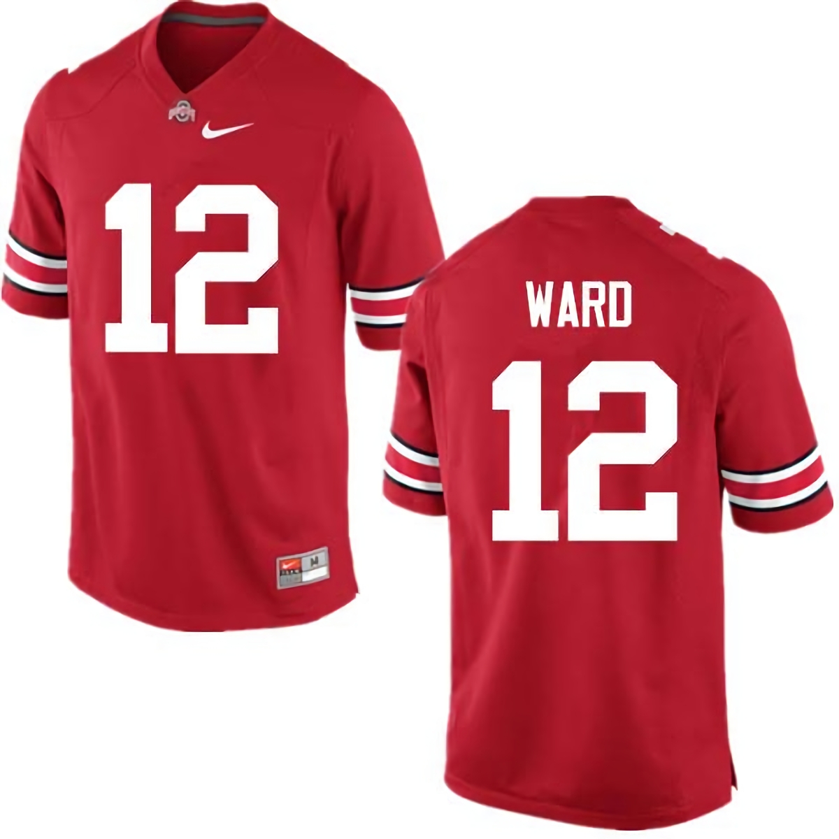 Denzel Ward Ohio State Buckeyes Men's NCAA #12 Nike Red College Stitched Football Jersey EJM6556JX